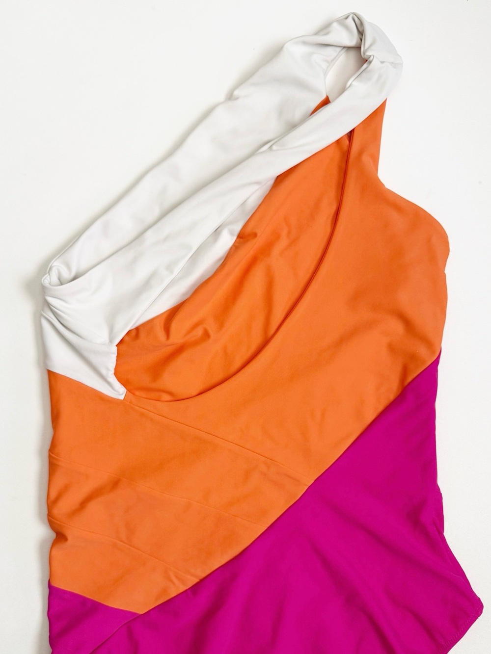 Summersalt Colorblock Sidestroke One Piece Swimsuit 14 Bathingsuit Pink Orange - Picture 12 of 15